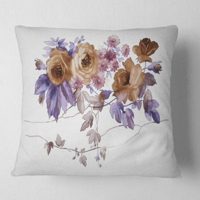 Housse et insert de coussin carré Wildflowers IV