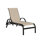 Chaise longue en aluminium noir mat Berlin