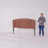 Boatwright Rattan Panel Headboard with Solid Wood Legs-1846887739
