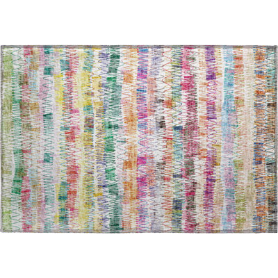 Tapis vert Prisco lavable à la machine de qualité supérieure