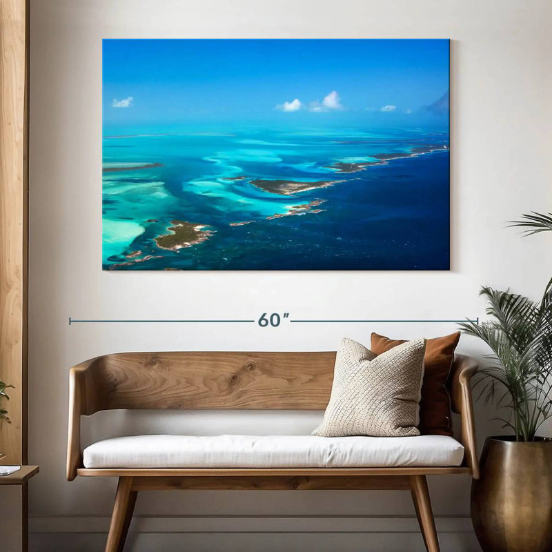 Gillard, île des Bahamas, H 34 po x l 51 po