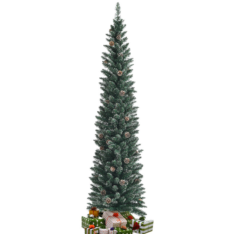 Arbre de Noël vert pin artificiel en cachemire, H 7 pi