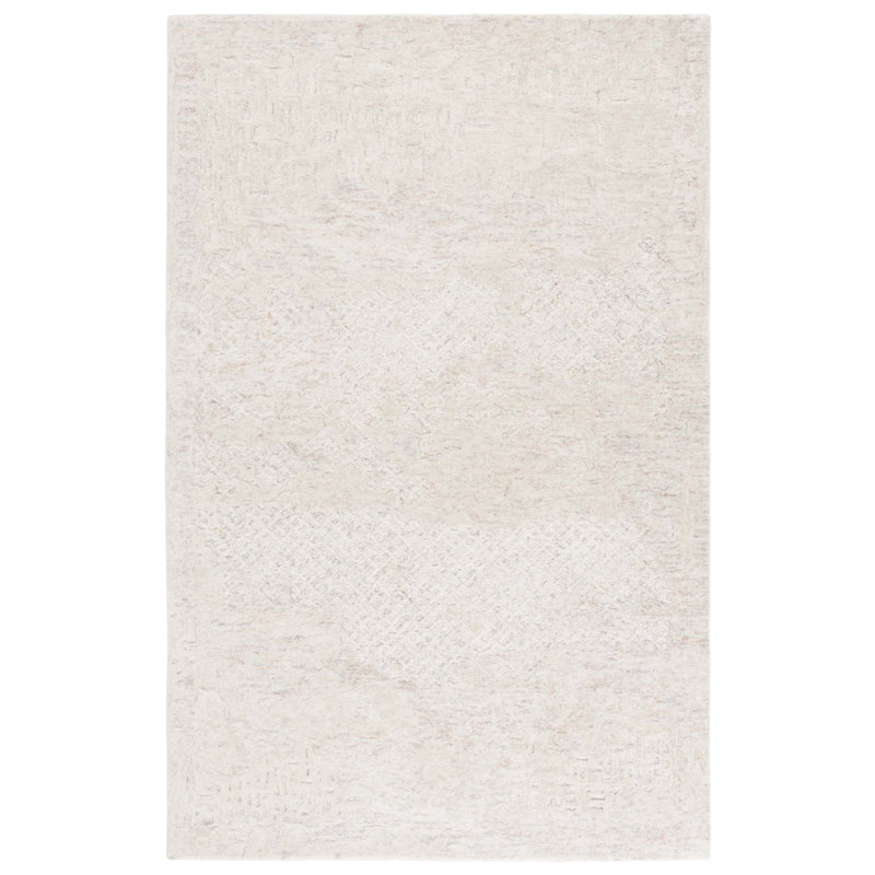 Nataiya 101 Hand Tufted Wool; Cotton Abstract Rug, Rectangle 3' x 5'