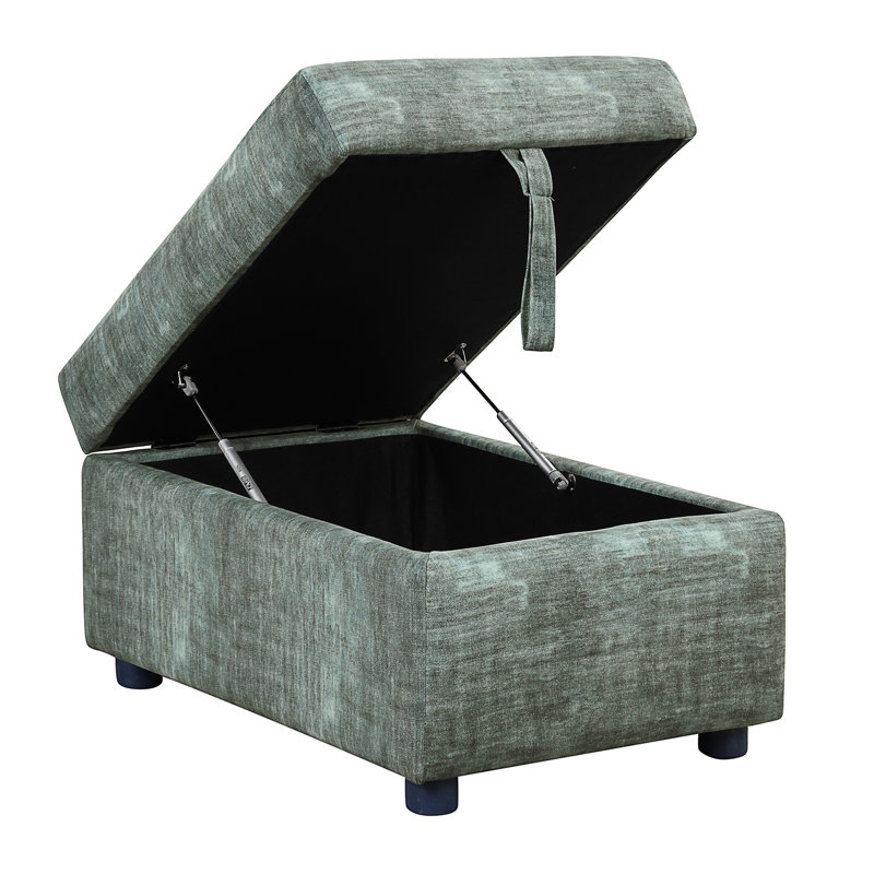 Canapé modulaire rembourré 5 pièces Rekan, Bleu / vert chenille