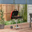 Barbecue au charbon portatif avec tablette inférieure Outsunny