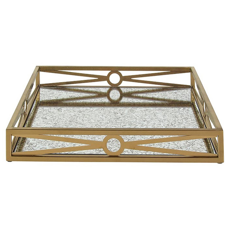 Paris Serving Tray, 2.5" H x 13.75" W x 13.75" D