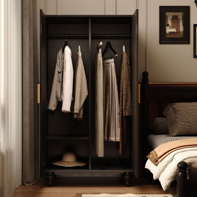 French Style Rose Coloured Wardrobe