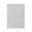 Tapis extérieur lavable à motif géométrique 8 pi x 10 pi argent et gris