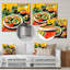 Vert et rouge avocat au Mexique I - nourriture, art mural en métal-412205671