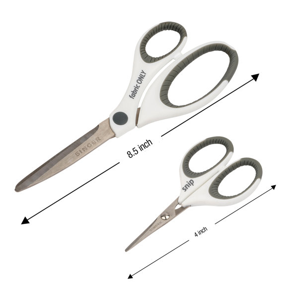 Stainless Steel Scissors Premium Quality Sharp Blades All Purpose Large  Scissors (8.5 & 8.5), 2-Pieces Set, Pack of 2. (Multicolor)