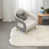 Similicuir blanc / gris