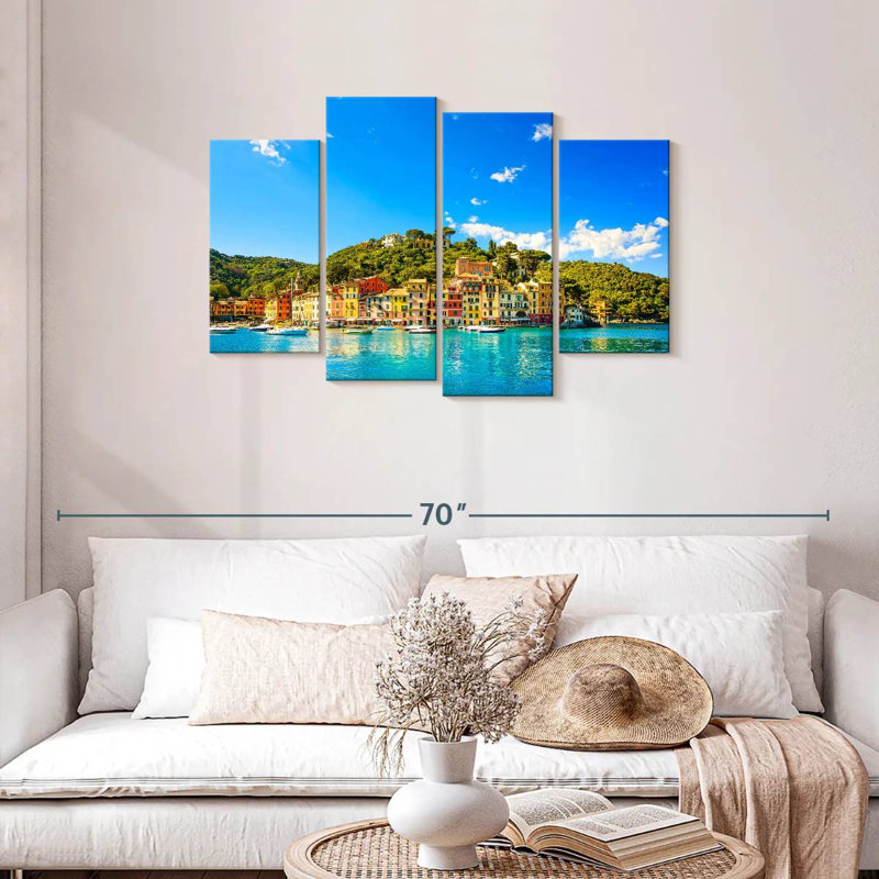 Nicci, pittoresque Portofino, H 27 po x l 43 po