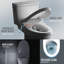 Toilette allongée à fixation au sol deux pièces Aquia® IV Cube 1,28 GPF (siège inclus)