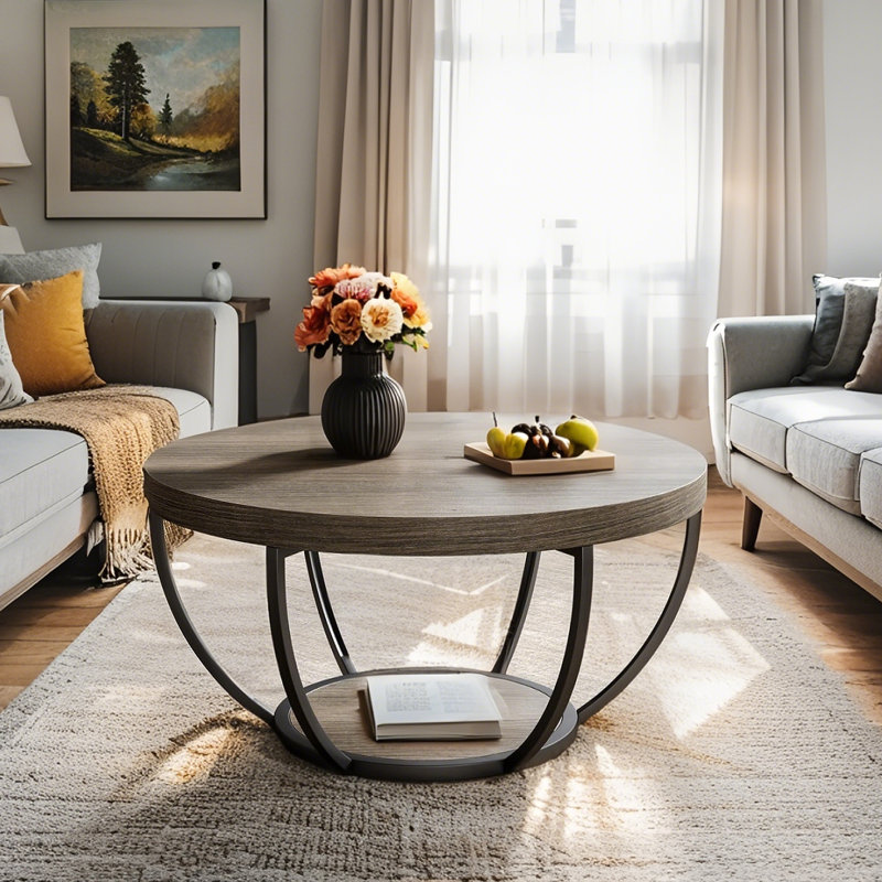 2-Tier Round Coffee Table