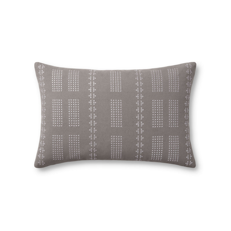 Jean Stoffer x Loloi William Grey / Silver Pillow, Pillow Cover Only