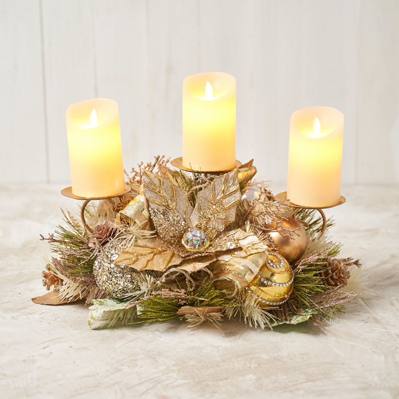 11'' H Metal Tabletop Candelabra