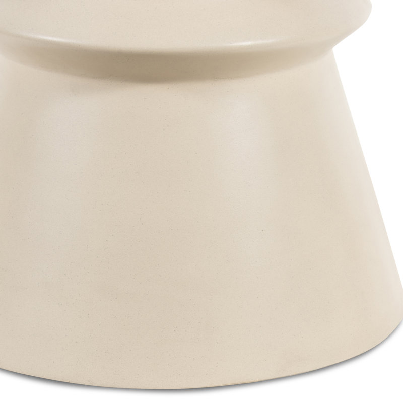 Lina End Table, Parchment White