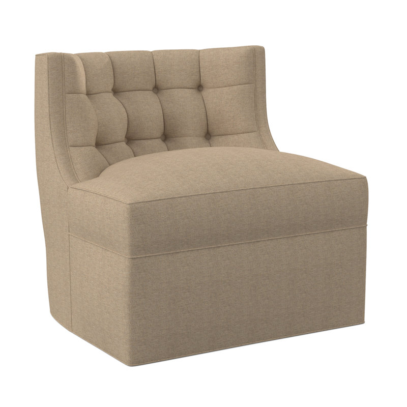 Fauteuil papillon social - pivotant, 100% polyester Elise lin