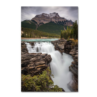 Fabrizzio "Athabasca Falls" par Pierre Leclerc, reproduction de photo sur toile tendue