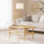 Table basse reposant sur quatre pieds en bois massif avec rangement-1282462781