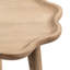Table d'appoint ronde en bois ondulé