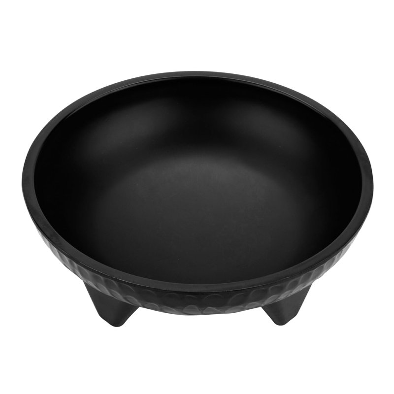 MOJ-804-BK - Bol Molcajete de 2 pintes, 9 pintes, 4 po de profondeur, 0,2 gallon