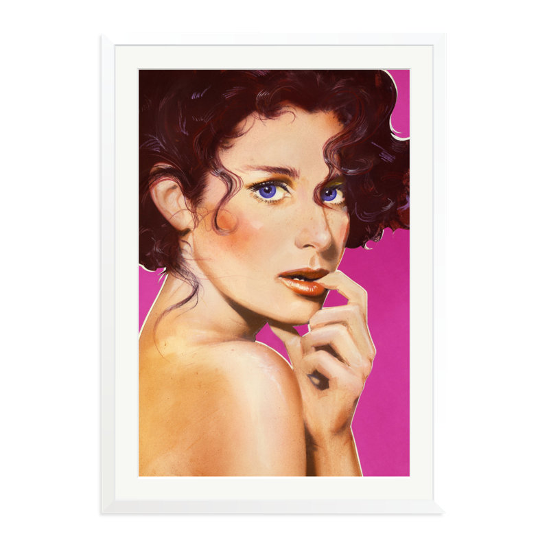 Debra Winger, 38" H x 27" W, White