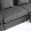 Canapé modulaire rembourré en U avec haut-parleurs Bluetooth et console, chargeur USB et repose-pieds-129460533