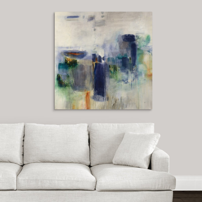 « stacking pierres », peinture sur toile, Toile tendue, H 36 po x l 36 po x P 1,25 po