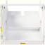 Base de meuble-lavabo blanc 60 po avec rangement à fermeture en douceur 60 po