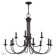 12 Light Bronze Large 2-Tier Chandelier