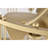 Randy 28 Inch Modern Matte Gold Clear Glass Ceiling Fan With Remote