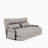59.1'' Convertible Upholstered Corduroy Sofa Bed Recliner with Side Pocket&Accent Pillows-1505274614