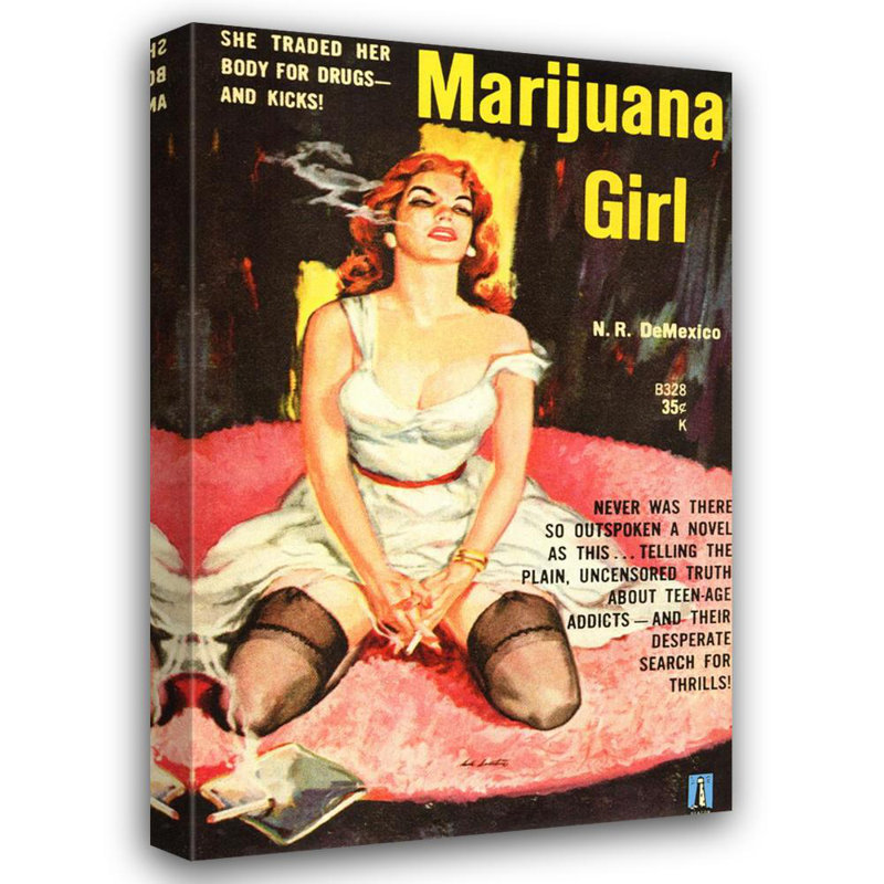 Marijuana Girl, 24" H x 15" W