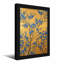 Plantes et fleurs Fleurs bleues sur fond doré-2048367893-2048367881-2048367880