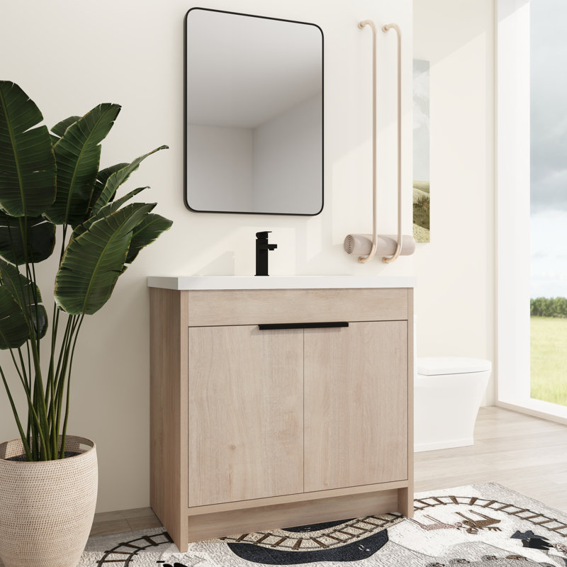 Meuble-lavabo autoportant 36 po avec lavabo Florean