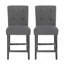 Ensemble de 2 tabourets de comptoir capitonnés contemporains en tissu, 26 po-1878385042