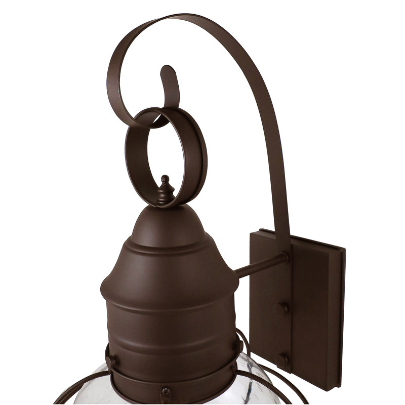 Lanterne murale d'extérieur 1 lumière Zamarripa Brown, H 18,5 po x l 10 po