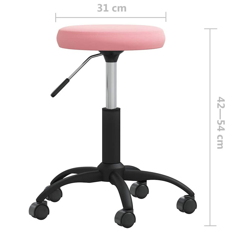 Rebrilliant Office Chair, Pink, Pink