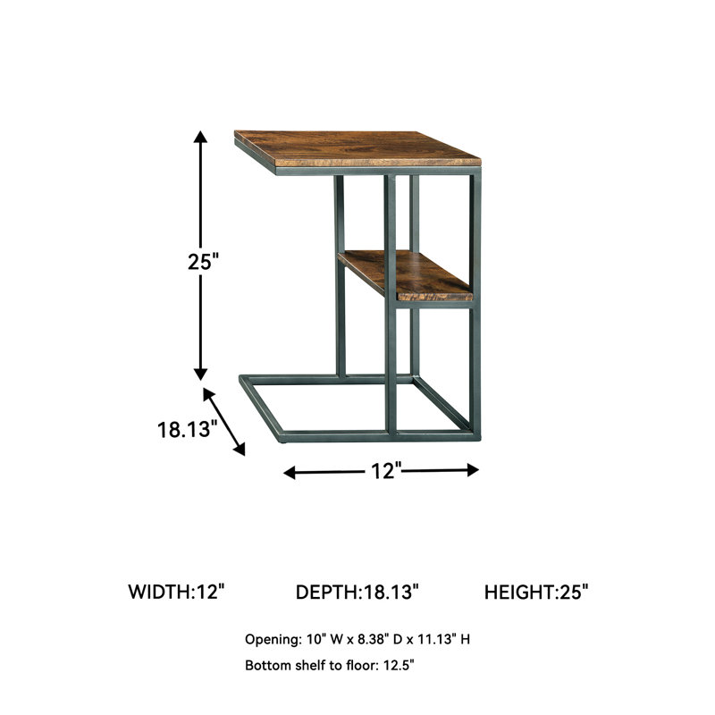 Sandbach Solid Wood Top End Table