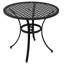 Abdon Round Metal Outdoor Bistro Table With Umbrella Hole , 85cm cm W 85cm cm D