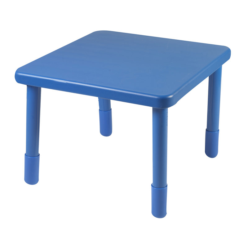 Table carrée, Rouge pomme d'amour, 22 po