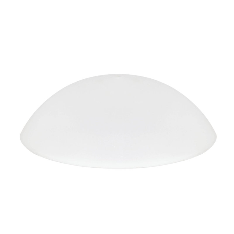 Abat-jour bol en verre, H 4,75 po x l 15 po