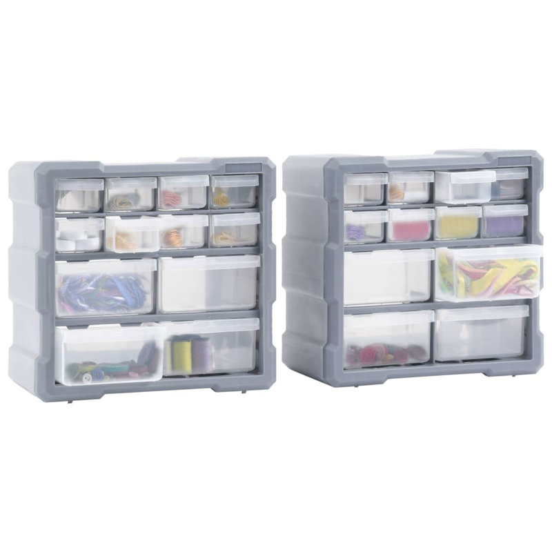 Rebrilliant Plastic Decorative Bin, Grey