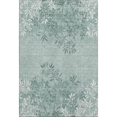 Premium Machine Washable Prisco Sage Rug
