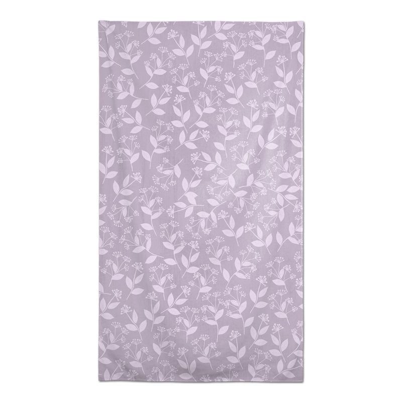 Rectangular Floral Polyester Tablecloth