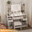 Vanity Desk With Mirror And Lights