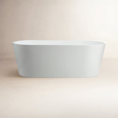 Iris 67" Freestanding Soaking Acrylic Bathtub