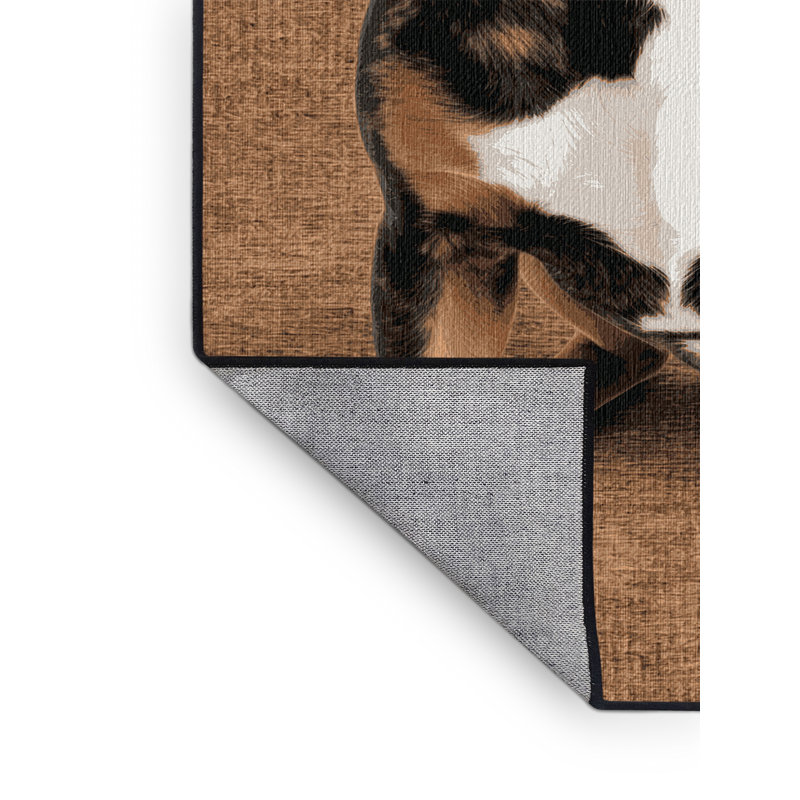  Tapis lavable Treeing Tennessee Brindle Dogs, Carré 4 pi