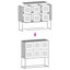 Sideboard 100.5X39x107 Cm Cold-Rolled Steel-1167702800